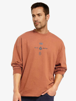 Rare Rabbit - Remor Rust Graphic Sweatshirt