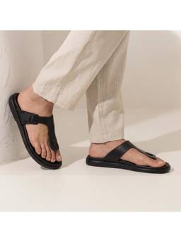 Frido - Men Cloud Comfort Diabetic Ortho Arch Support Sandals - Black