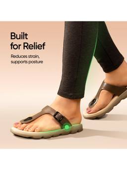 Frido - Women Cloud Comfort Arch and Heel Support Sandals - Taupe