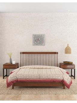 Fabindia - Off White Mihika Printed Cotton Quilt