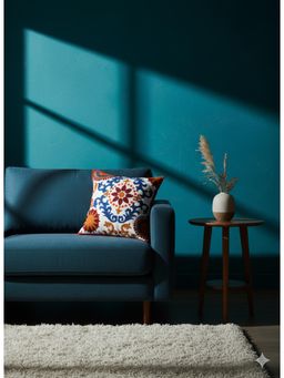 Izaafa - Vibrant Suzani Embroidered Throw Decorative Cushion Cover (18x18 Inches)