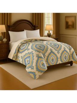Signature - Super Soft Double Bed All Weather AC Comforter - Blue