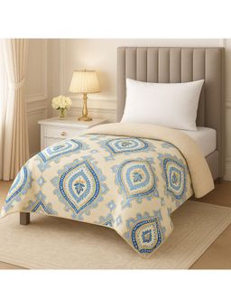Signature - Super Soft Single Bed All Weather AC Comforter - Blue