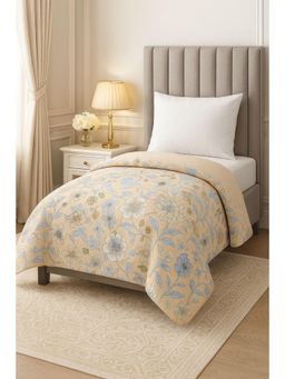 Signature - Super Soft Single Bed All Weather AC Comforter - Beige