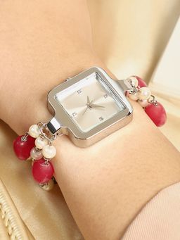 Haute Sauce - Women's The Begum Square Watch - Silver - AW25_HSWC6034 (Medium)