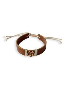 Tann Trim - Tann Swastik Vegan Leather Band Bracelets