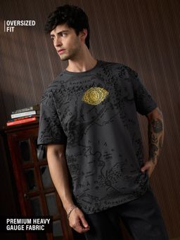 The Souled Store - Official The Lord of the Rings : One Ring Men Oversized T-Shirts