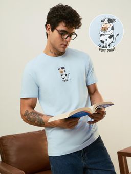 The Souled Store - Casual Classics: Hey Moo Men T-Shirts