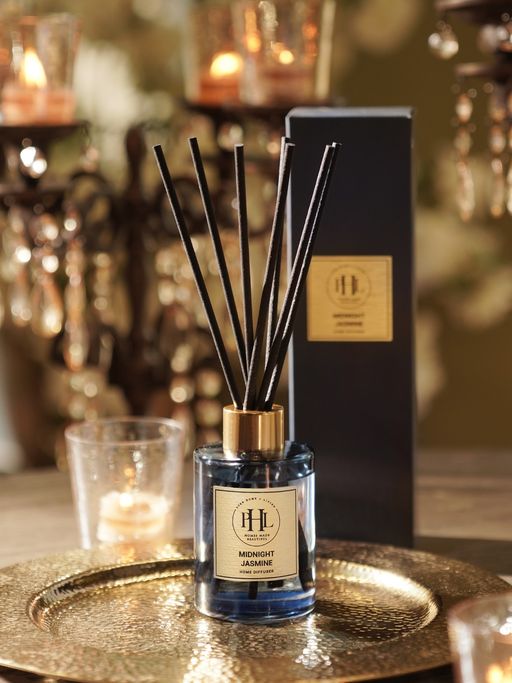 Pure Home + Living Midnight Jasmine Scented Glass Diffuser - Blue