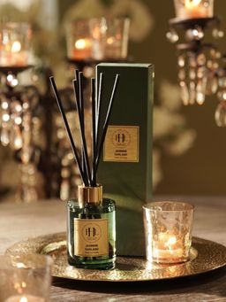 Pure Home + Living - Jasmine Garland Scented Glass Diffuser - Green
