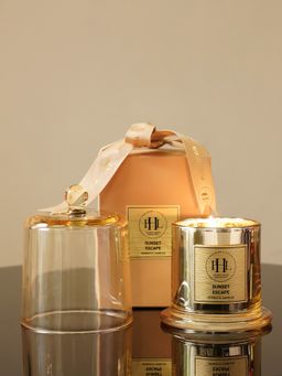 Pure Home + Living - Summer Escape Bell Jar Candle - Gold