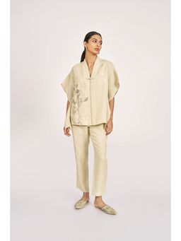 Kaveri - Bamboo Grove Co-ord-Cream (Set of 2)