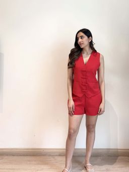 HOUSE OF SAL - Frida Co-Ord Set- Red