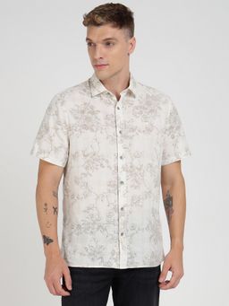 Guess - Off White Printed Shirt