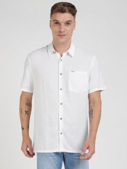 Guess - White Solid Shirt