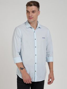 Guess - Blue Solid Shirt