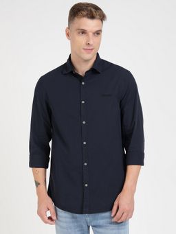 Guess - Blue Solid Shirt