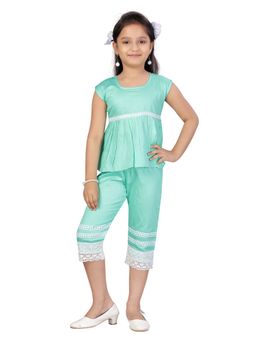 Aarika - Girls Green Cotton Co-Ord Set