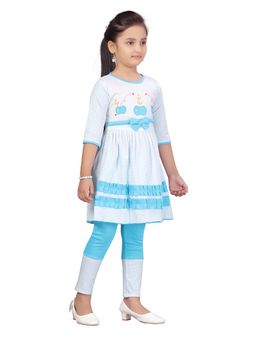 Aarika - Girls Blue Cotton Co-Ord Set