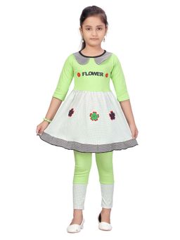 Aarika - Girls Green Cotton Co-Ord Set