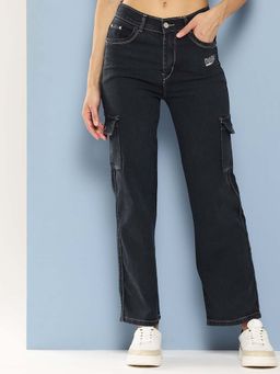Aarika - Girls Black Solid Denim Jeans
