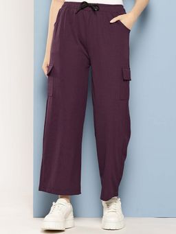 Aarika - Girls Wine Solid Nylon Cargo