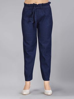 Aarika - Girls Navy Blue Denim Jeans