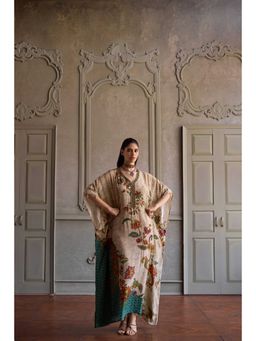 KALISTA - Jisha Beige Kaftan Dress