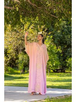 Dareiss - Women Pink Chiffon Silk Kaftaan Dresses