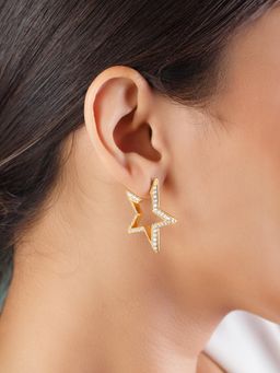 Isharya - White Star Earrings