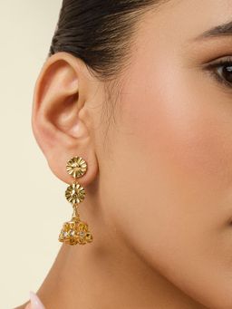 Isharya - White Golden Hour Drop Earrings