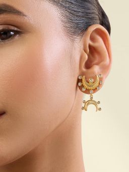 Isharya - White Liora Dangler Earrings
