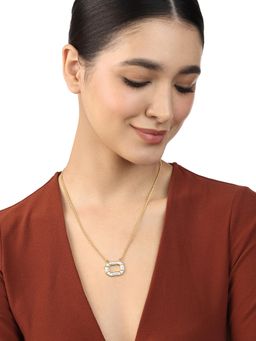 Isharya - White Lumen Chain Link Mirror Necklace