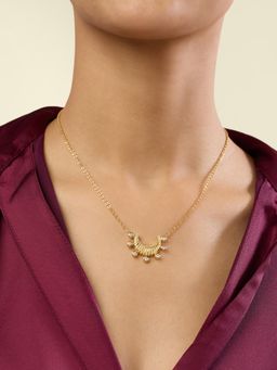Isharya - White Oraya Pendant Necklace