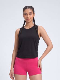 Fitkin - Women's Black Sleeveless Active Tank Top