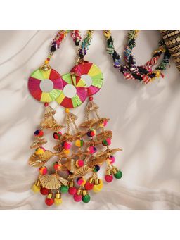 Ruby Raang Studio - Colourful Gota Patti Work Parandi