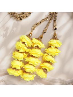 Ruby Raang Studio - Yellow Floral Gota Parandi