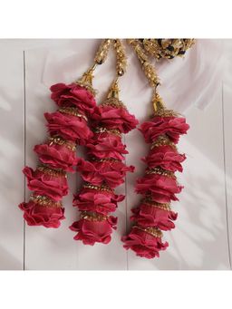 Ruby Raang Studio - Pink Floral and Gota Parandi