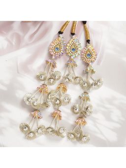 Ruby Raang Studio - Colourful Gota Pati Work Parandi