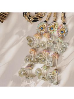 Ruby Raang Studio - Colourful Gota Pati Work Parandi