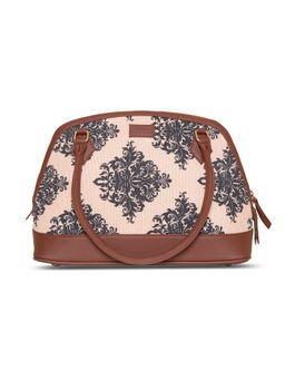 Zouk - Womens Handcrafted Vegan Printed Mughal Motif Dome Shaped Bag