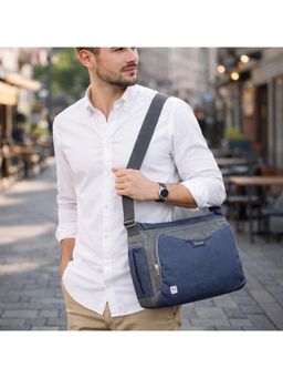 NFI Essentials - Classes Colorblock Blue Sling Bag