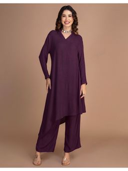 Moomaya - Women Indo-Western Long Kurta with Pant (Set of 2)