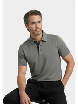 OUTERWORLD - Noble Edge Polo Grey T-Shirt