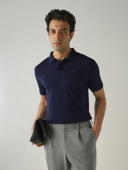 Reid & Taylor - Ocean Cavern Blue Regular Fit T-Shirt