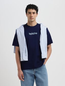 SELECTED HOMME - Men's Dark Blue T-Shirt