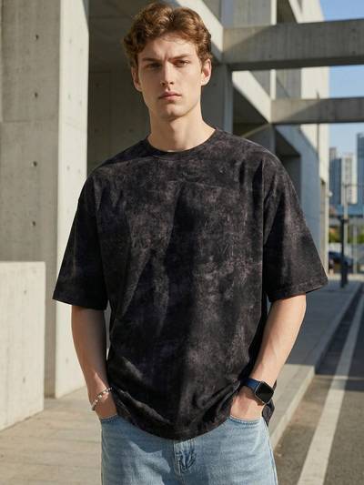Men's Black Oversized T-Shirt