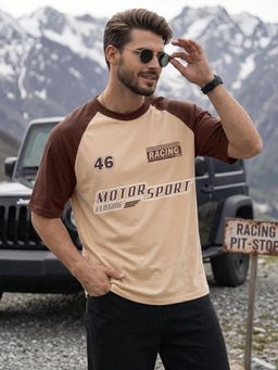 LEOTUDE - Men's Green Oversized T-Shirt