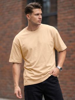 LEOTUDE - Men's Green Oversized T-Shirt