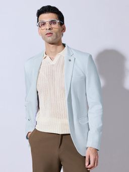 SHOWOFFFF - Men's Sky Blue Single Breasted Tailored Fit Blazer